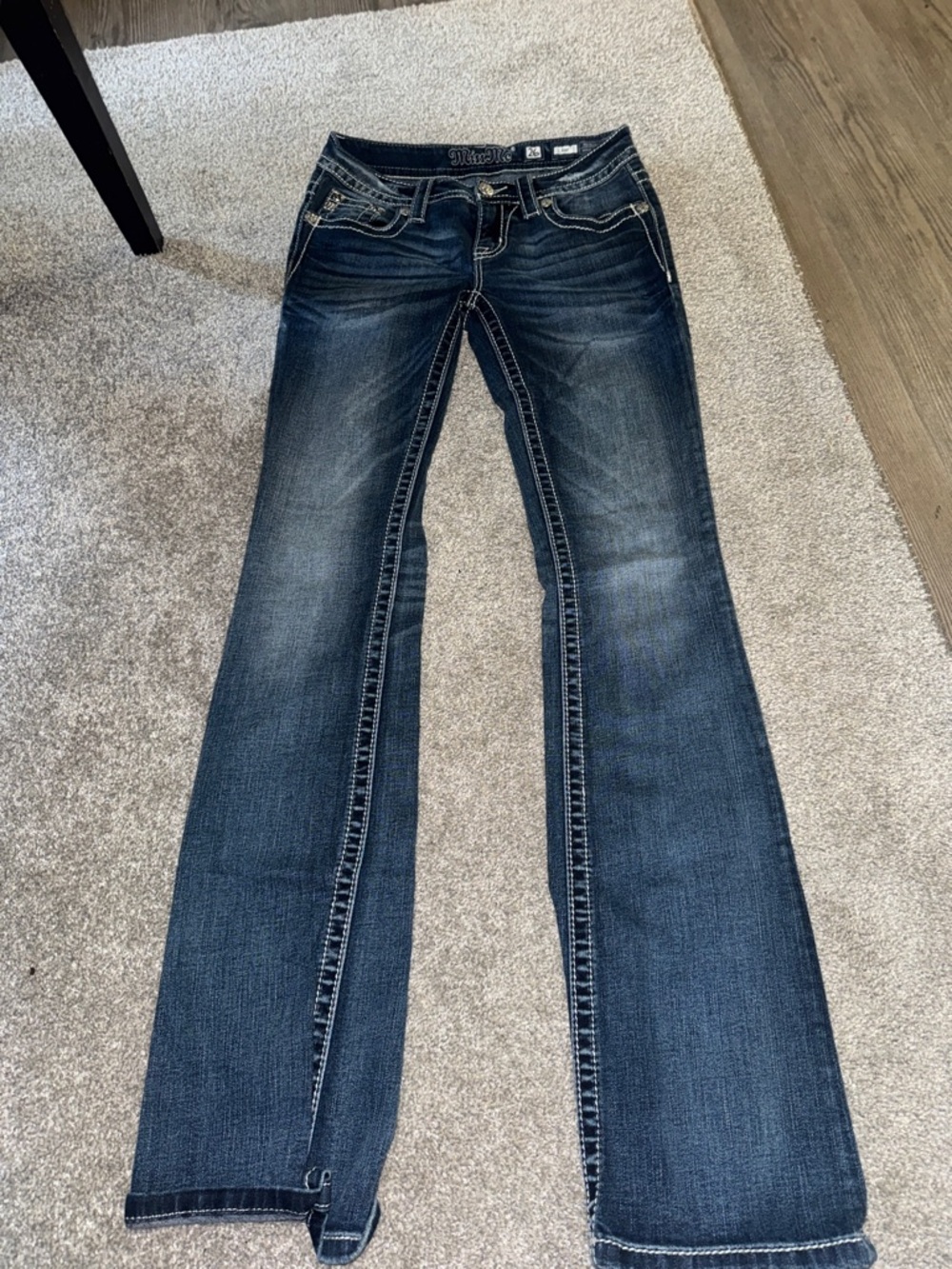 Miss Me Dark Blue Flare Jeans